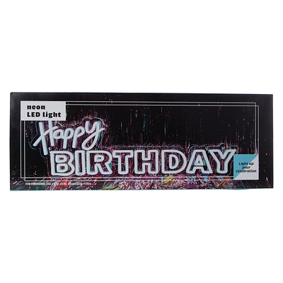 Happy Birthday Neon LED Light 24inx 8.7in