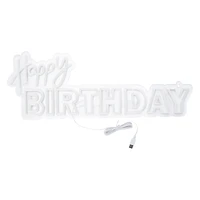 Happy Birthday Neon LED Light 24inx 8.7in