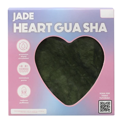 Heart Gua Sha Facial Stone 2.95in x 2.91in
