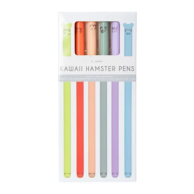 Kawaii Critter Pens 6-Count