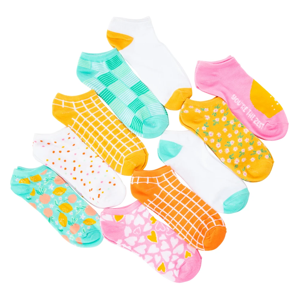 Ladies Low-Cut Socks 10-Pack