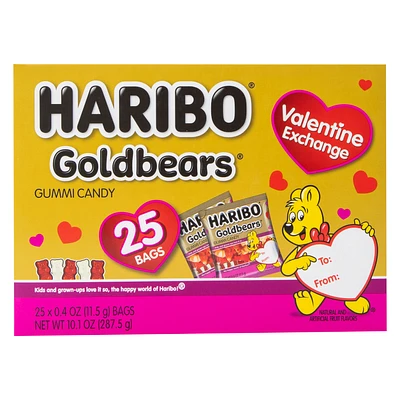 Haribo® Goldbears® Valentine Exchange Candy Bags, 25-Count