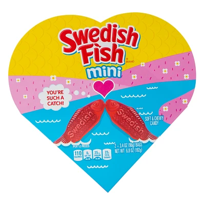 Swedish Fish® Valentine Heart-Shape Candy Box 6.8oz