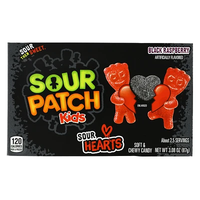 Sour Patch Kids® Sour Black Hearts Movie Theater Candy Box 3.08oz