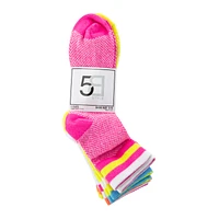 Ladies Mesh Crew Socks 5-Pack