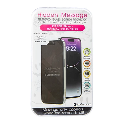 Hidden Message Screen Protector For iPhone 15®/14 Pro®