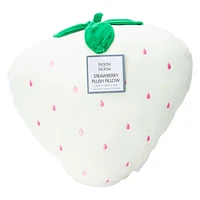 Strawberry Plush Pillow 14in x 14in