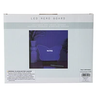 LED Dry Erase Memo Board 8.86in x 7in