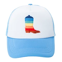Embroidered Rainbow Icon Trucker Hat