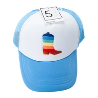 Embroidered Rainbow Icon Trucker Hat