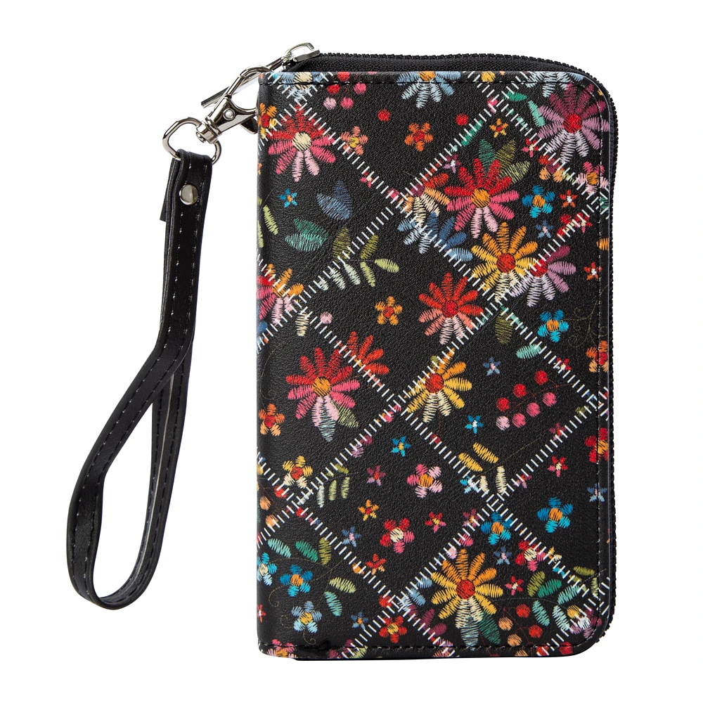 Printed Zipper Wallet 6in