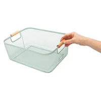 Metal Storage Bin 13.4in x 10in