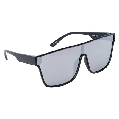 Men's Mirror Sporty Shield Sunglasses