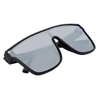 Men's Mirror Sporty Shield Sunglasses