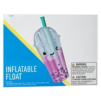 Inflatable Bubble Tea Pool Float 61.42in x 22.05in
