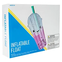 Inflatable Bubble Tea Pool Float 61.42in x 22.05in