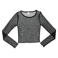 Mesh Long Sleeve Top