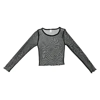 Mesh Long Sleeve Top