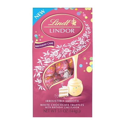 Lindt® Lindor White Chocolate Truffles 5.1oz - Birthday Cake