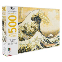 Mindbogglers™ Gold: Hokusai Art Puzzle 500-Piece