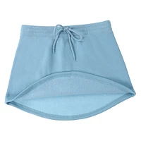 Fleece Drawstring Mini Skirt