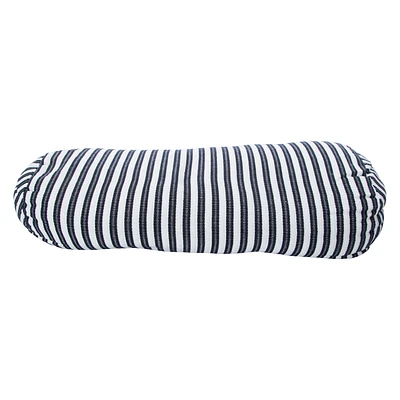 Striped Outdoor Bolster Pillow 18in x 7in