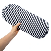 Striped Outdoor Bolster Pillow 18in x 7in