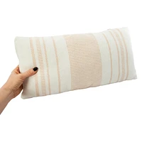 Striped Outdoor Throw Pillow 20in x 10in