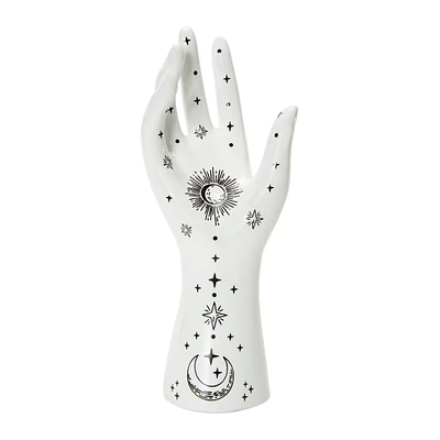 Ceramic Hand Jewelry Holder 3.42in x 9in