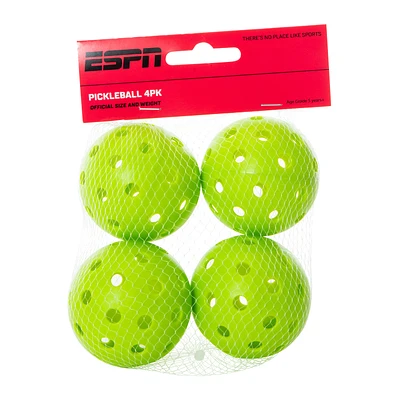 ESPN® Pickleball Balls 4-Pack