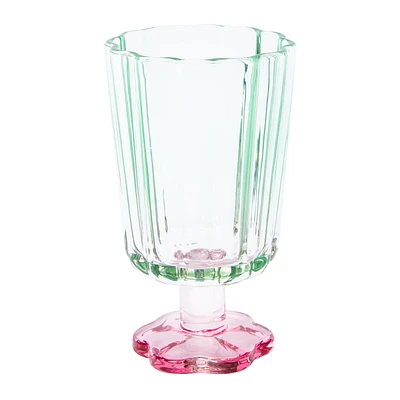 Flower Glass Cup 3.15in x 5.43in