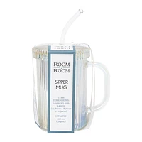 Glass Sipper Mug 13oz