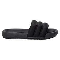 Ladies Triple Band Cushioned Slide Sandals