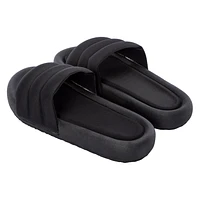 Ladies Triple Band Cushioned Slide Sandals