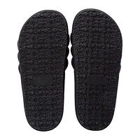 Ladies Triple Band Cushioned Slide Sandals