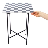 Black & White Chess Table 16in x 21in