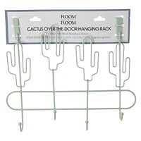 Metal Icon Over-The-Door Hanging Hook Rack