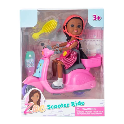Zoe Scooter Ride Doll