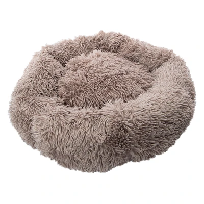 Shaggy Round Pet Bed 23in x 6.7in