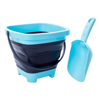 Collapsible Bucket With Shovel 8.5in x 6in