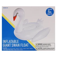 Inflatable Giant Swan Float 61.02in x 59.06in