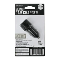 15.5W USB & Type-C Bling Car Charger