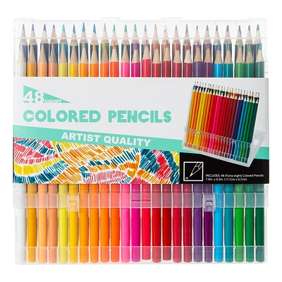 Colored Pencils Set With Stand 48-Count