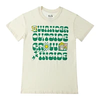 'Wander Outside Grow Inside' Graphic Tee