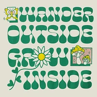 'Wander Outside Grow Inside' Graphic Tee