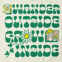 'Wander Outside Grow Inside' Graphic Tee