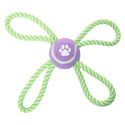 Quad Rope Dog Toy 8.66in x