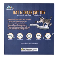 Bat & Chase Cat Toy Customizable Track Ball Circuit 7-Piece