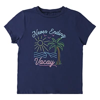 Juniors 'Never Ending Vacay' Graphic Tee