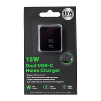 15W Dual USB-C Wall Charger